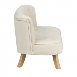 Samt Kindersofa creme