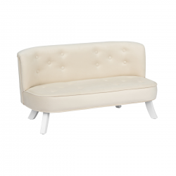 Samt Kindersofa creme