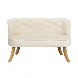 Samt Kindersofa creme