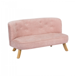 Samt Kindersofa altrosa