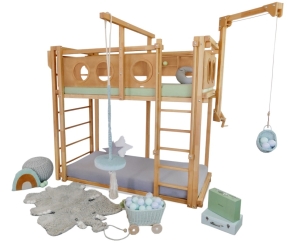 Spielbett mit Schaukel