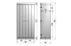 WOOOD Schrank Connect wei 2 trig