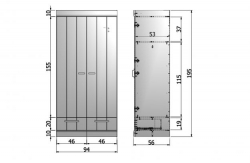 WOOOD Schrank Connect wei 2 trig mit Schubladen