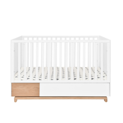 Babybett Nomi wei-natur 70x140 inkl. Schublade