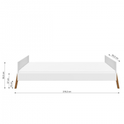 Kinderbett Lotta 90x200 Snow