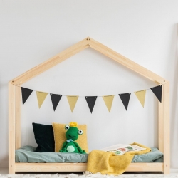 Kinderbett Haus Holz Mila Modell RM