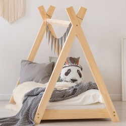 Kinderbett Haus Holz Mila Modell TIPI