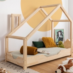 Kinderbett Haus Holz Luna Modell B