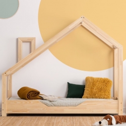 Kinderbett Haus Holz Luna Modell B