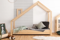 Kinderbett Haus Holz Luna Modell A