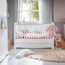 Babybett Royal timeless wei 70x140 umbaubar