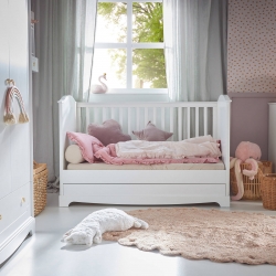 Babybett Royal timeless wei 70x140 umbaubar