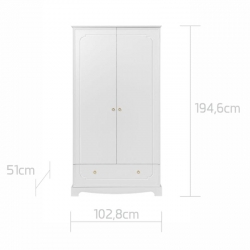 Schrank Royal timeless 2-trig wei