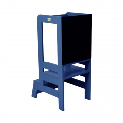 Lernturm mit Schreibtafel blau