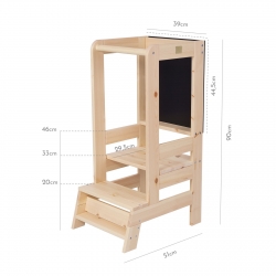 Lernturm mit Schreibtafel Holz