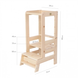 Lernturm Holz natur