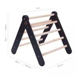 Kletterdreieck Holz schwarz