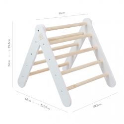 Kletterdreieck Holz wei