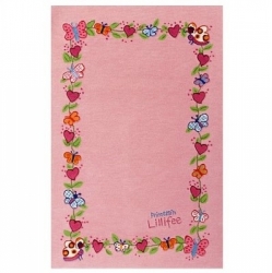Teppich Prinzessin Lillifee Blumengirlande rosa