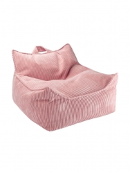 Kinder Sessel/Sitzsack Cord rosa