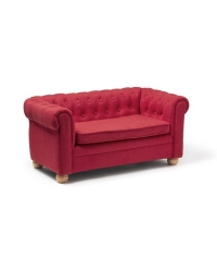 Chesterfield Kindersofa klein rot