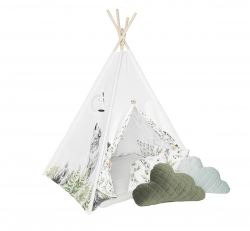 Tipi Wolf inkl. Spielmatte und 4 Kissen