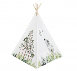 Tipi Wolf inkl. Spielmatte und 4 Kissen