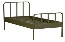 Woood Metall Kinderbett Mees army grn 90x200