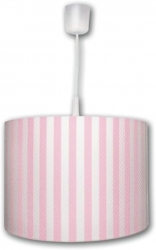 Waldi Deckenlampe Streifen Pique rosa