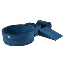 Cord Schaumstoffbausteine + Bllebad + 200 Blle navy blue