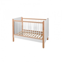 Babybett Ratata wei-natur 60x120