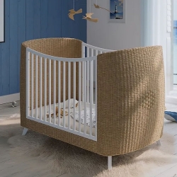 Rattan Babybett Coquillage 70x140 Theo Bebe