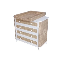 Theo Bebe Rattan Kommode Coquillage