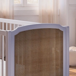 Theo Bebe Babybett Hermione Neige 70x140 wei-Rattan