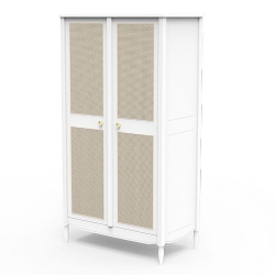 Theo Bebe Rattan Schrank Hermione Neige wei