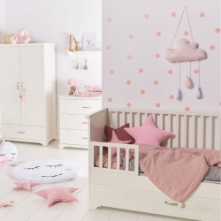 Babybett Melody wei 70x140 umbaubar