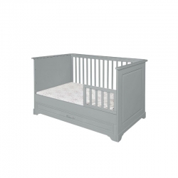 Babybett Melody grau 70x140 umbaubar