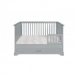 Babybett Melody grau 70x140 umbaubar