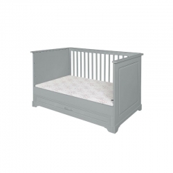 Babybett Melody grau 70x140 umbaubar