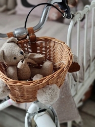 Fahrradkorb fr Kinder Rattan natur