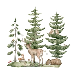 Wandsticker Wald und Waldtiere