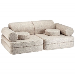 Wigiwama Kindersofa Teddy Biscuit beige