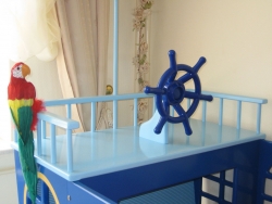 Piratenbett mit Schublade 70x160 cm
