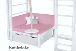 Hochbett in wei