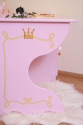 Kinderschreibtisch Prinzessin rosa