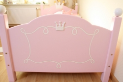 Prinzessin Bett rosa-wei