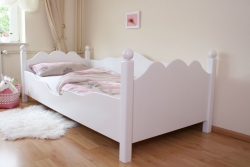 Kinderbett weiß 90x200 cm