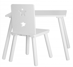 Kindertisch wei Star